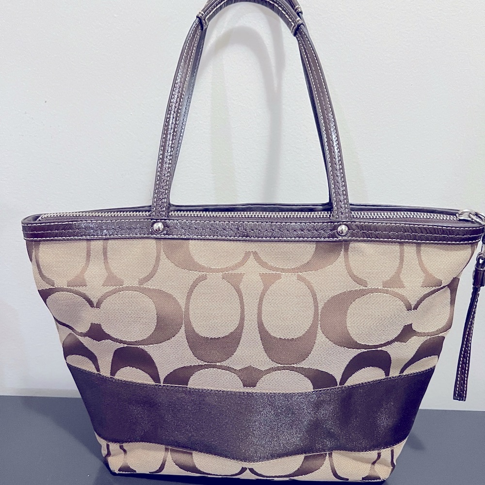 Coach Tote Bag Signature Canvas